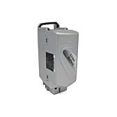 foto vanaf de achterkant van de Flyer Kalkhoff Panasonic Compatibel 26V 13Ah Fietsaccu waar je ''Li-ion Battery'' ziet staan