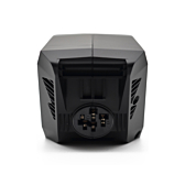 Close-up foto van de fietsaansluiting van de Bosch Powerpack 360 Performance/Active frame E-Bike Vision fietsaccu.