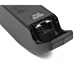 Close-up foto van het handvat van de Bosch Powerpack 540 Performance/Active frame E-Bike Vision fietsaccu.