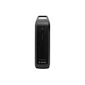 Vooraanzicht van de Bosch Powerpack 545 SMART Frame fietsaccu staand.