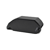 Close-up foto van het handvat van de Bosch Powerpack 700 Active/Performance frame E-Bike Vision fietsaccu.