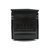 Duidelijke afbeelding van de fietsaansluiting van de Impulse 36V 14.5Ah Compatible accu geproduceerd door EYXON.