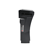 Bovenaanzicht van de Kalkhoff/Gazelle Impulse accu 36V 17Ah. De knop van de accu is duidelijk te zien.