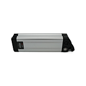 Zijaanzicht van de Phylion XH370-12J Silverfish 37V 12Ah Compatible waarbij ook de bovenkant zichtbaar is.