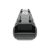 Achteraanzicht van de Shimano Steps BT-E6000 fietsaccu ondersteboven.