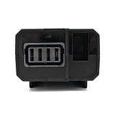 Fietsaansluiting van de Shimano Steps BT-E6000 fietsaccu.