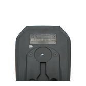 Close-up van het label op de achterkant van de Shimano Steps SC-E6010.
