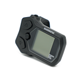 Driekwartaanzicht van de Shimano Steps SC-En500 waarop de display goed op te zien is.