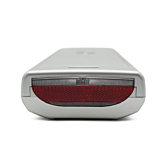 Foto van het achterlicht van de Sparta E-500 36V 13Ah Compatible fietsaccu gemaakt door EYXON.