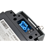 Op deze afbeelding is de aansluiting voor de fiets van de Van Raam accu slim 13.6Ah te zien. Deze afbeelding is extra ingezoomd.