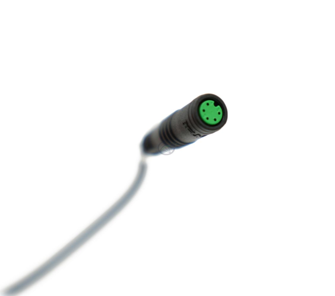 Close-up van de Bafang DP C18 UART aansluiting.