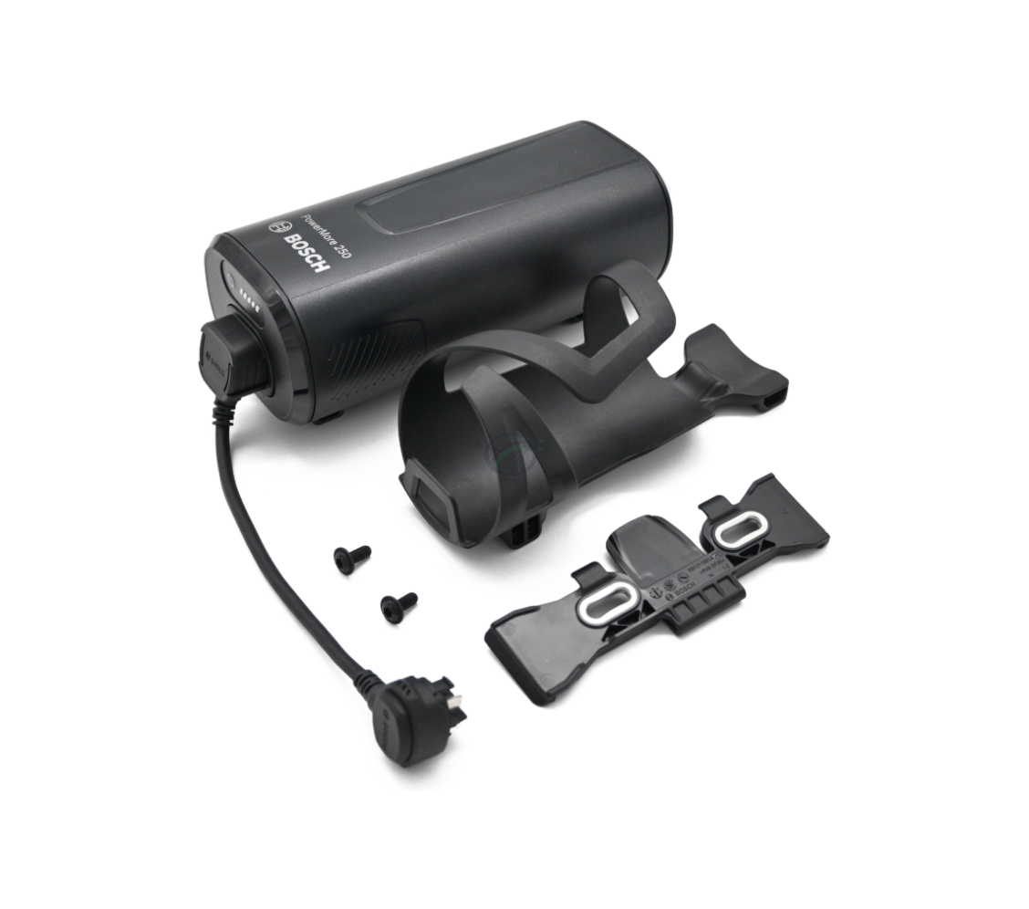 Bosch PowerMore 250 Range Extender met bevestigingssysteem en ingeplugde 150 mm kabel