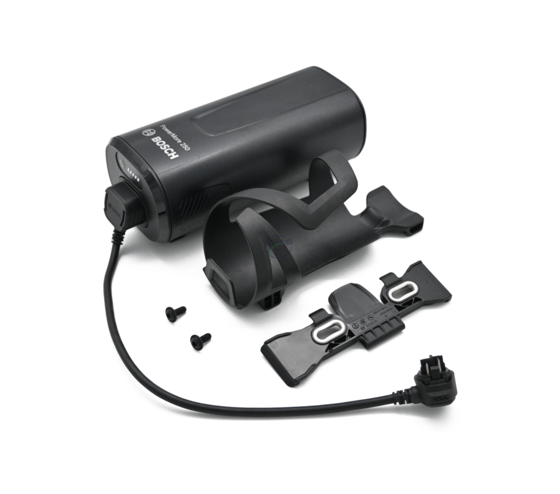 Bosch PowerMore 250 Range Extender met bevestigingssysteem en ingeplugde 300 mm kabel