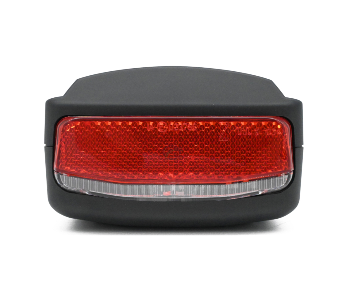 Close-up foto van het achterlicht van de E-Bike Vision Gazelle Innergy 36V 11.4Ah.