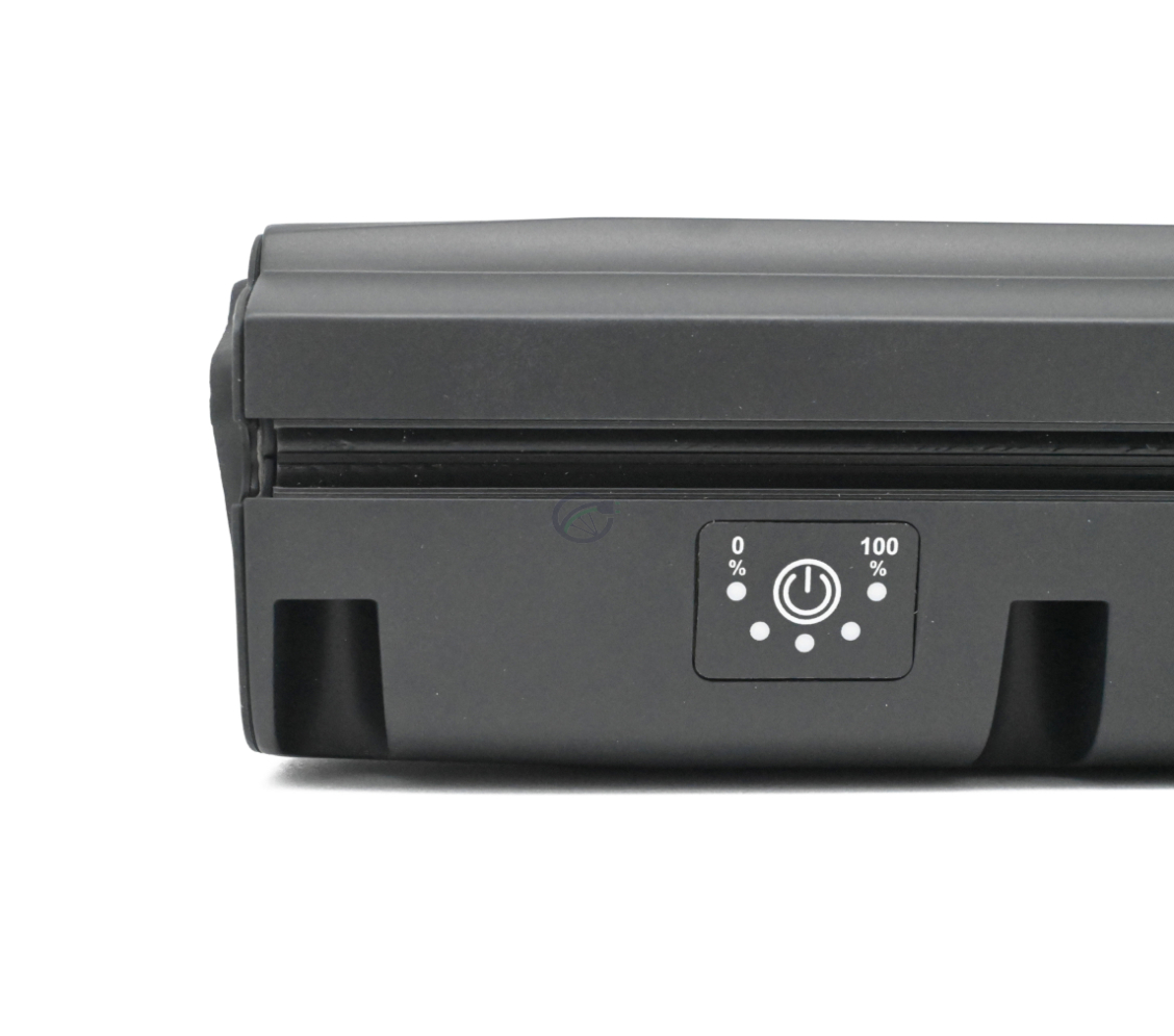 Foto van de batterijindicator aan de zijkant van de E-Bike Vision Gazelle Innergy 36V 11.4Ah.