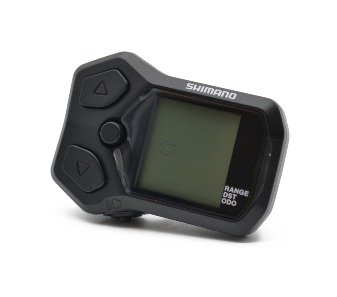 Het scherm van de Shimano Steps display SC-E5000 fietscomputer