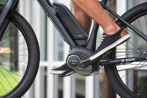 Bosch Powertube gemonteerd op een elektrische fiets