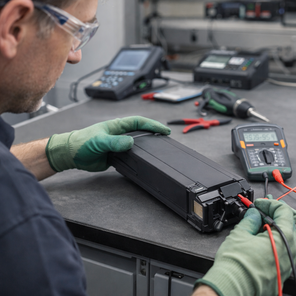 Kijken of je oude accu nog spanning heeft, gecheckt door een specialist