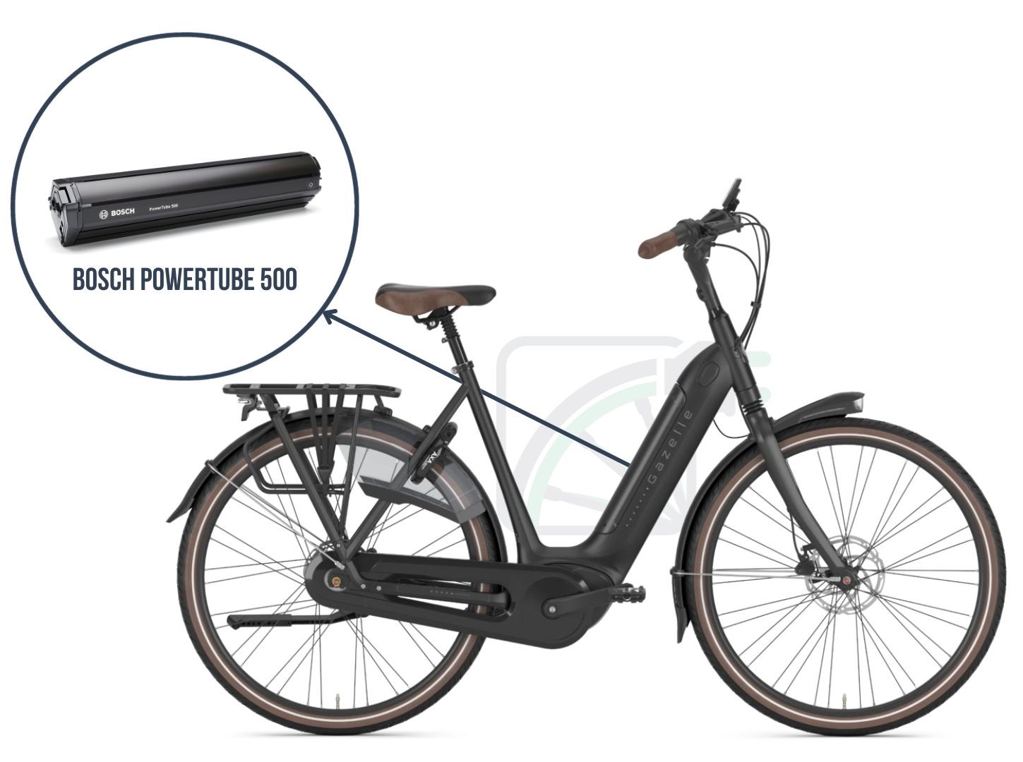 Gazelle Grenoble C8 HMB fiets met de Bosch Powertube 500