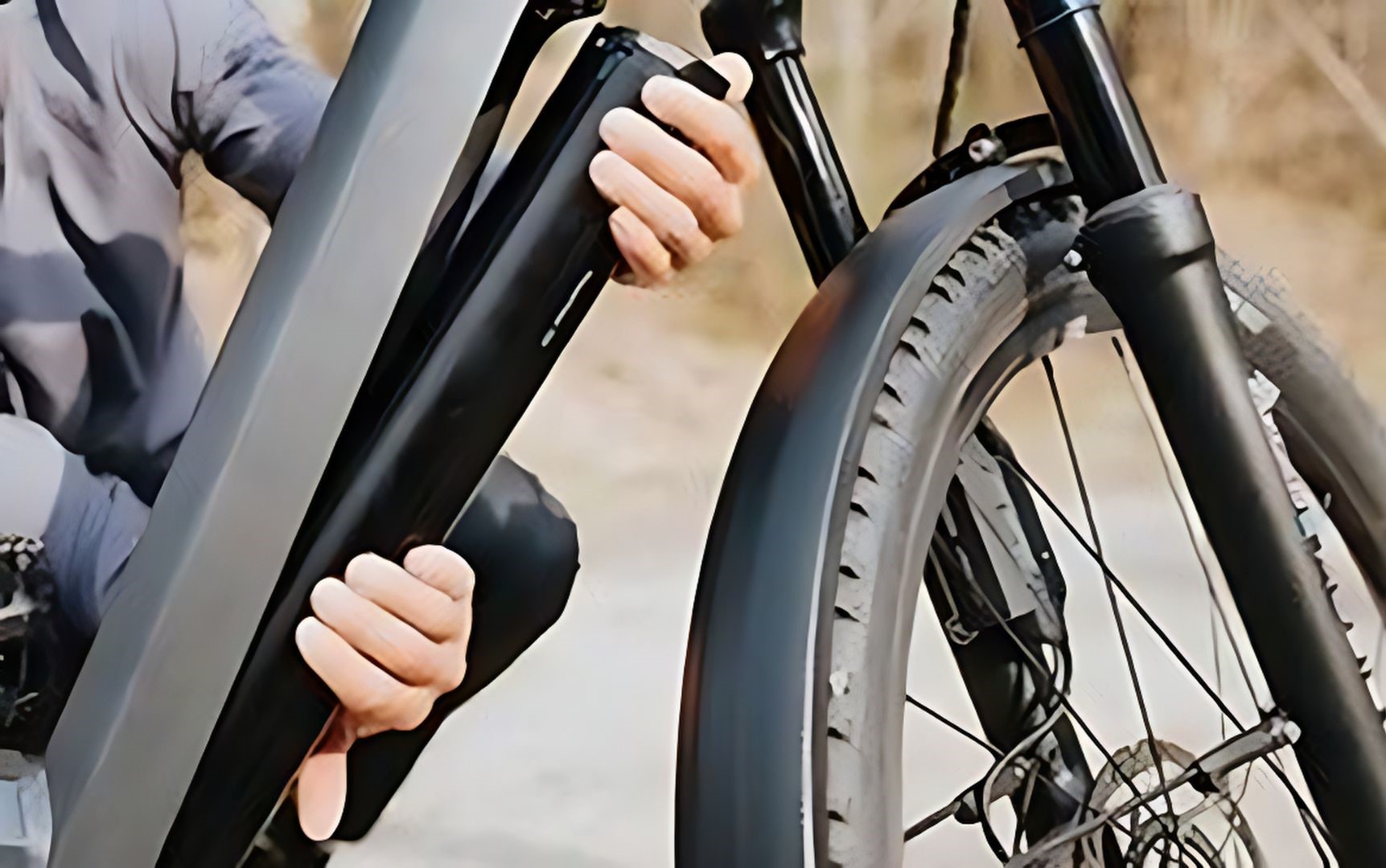 Bosch Powertube gemonteerd op een elektrische fiets